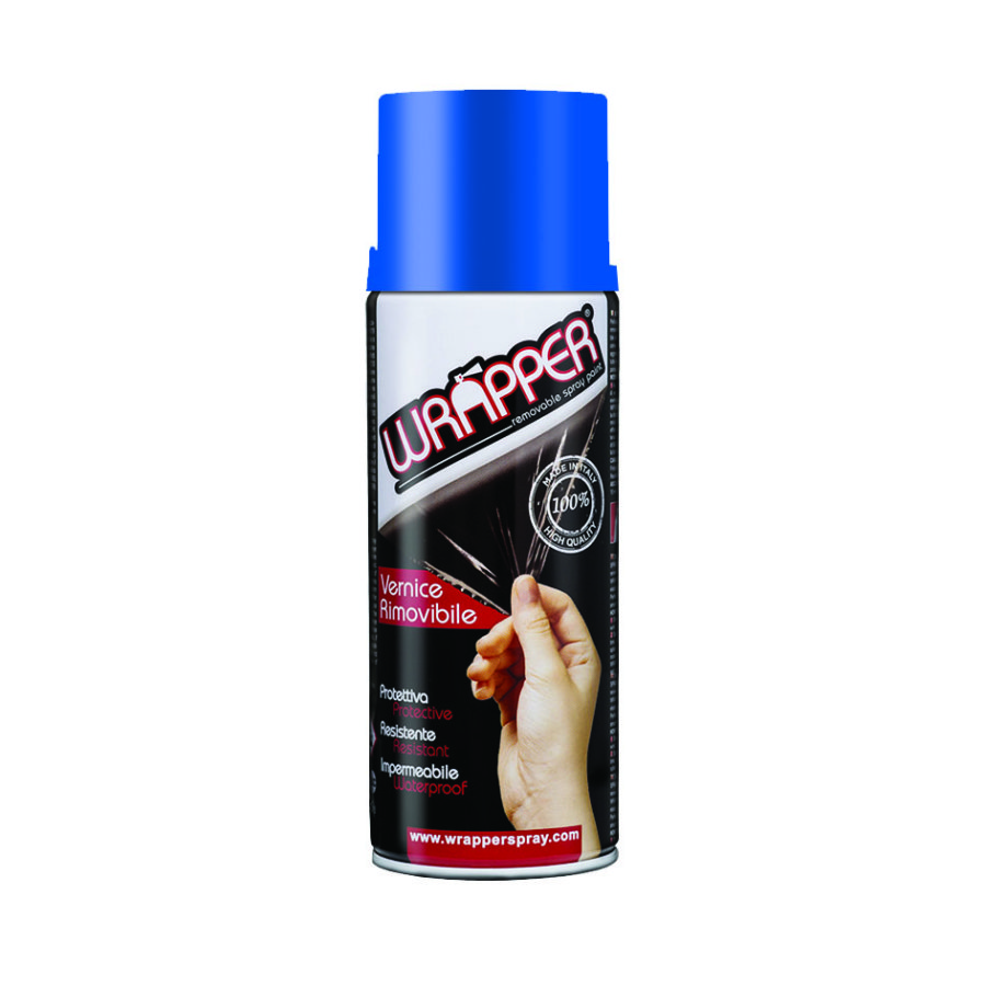 Bombe De Peinture Pelable Bleue Pour Jantes Wrapper 400 Ml