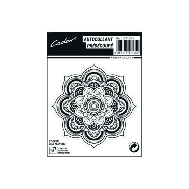 1 Sticker Autocollant Cadox Mandala
