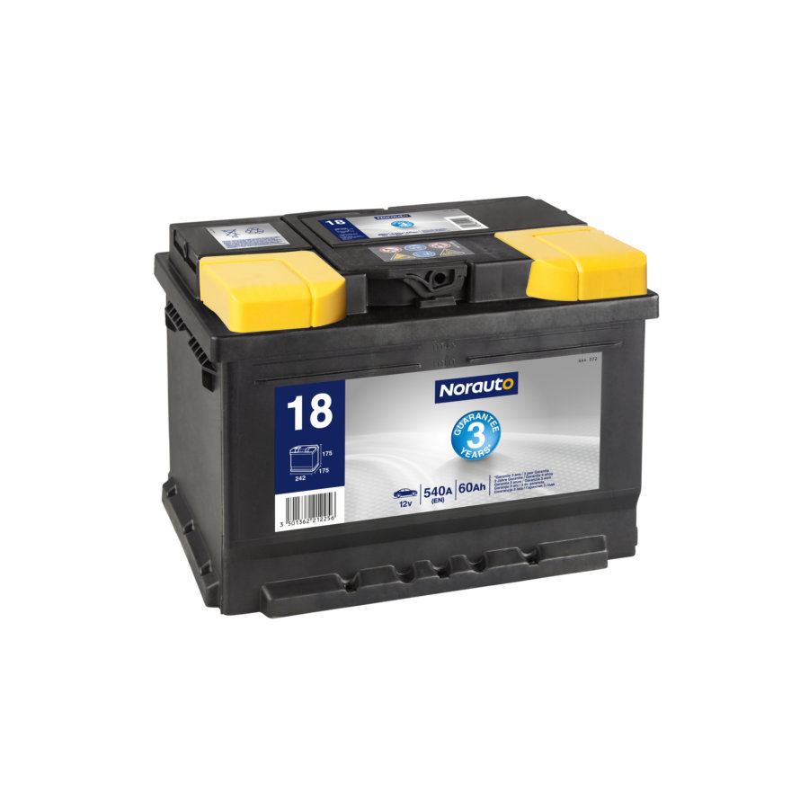 Batterie NORAUTO BV18 60 Ah 540 A Norauto.fr