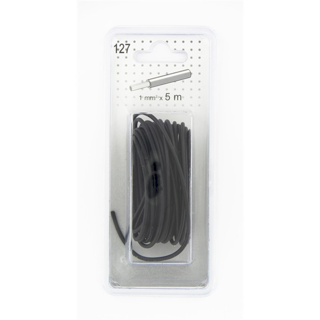 Câble Électrique 1mm² Noir 5 M