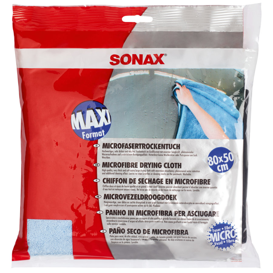 SONAX grosse éponge en microfibre pour nettoyer carrosserie