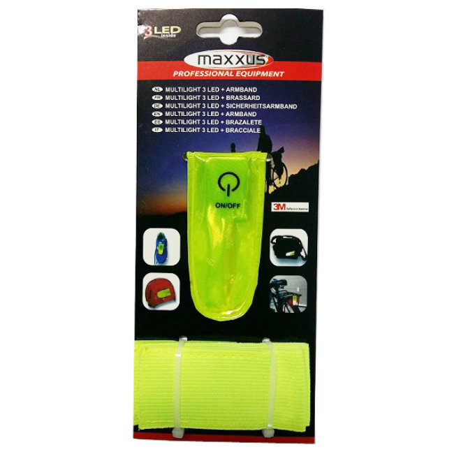 Multilight 3 Led + Brassard Réfléchissant Maxxus