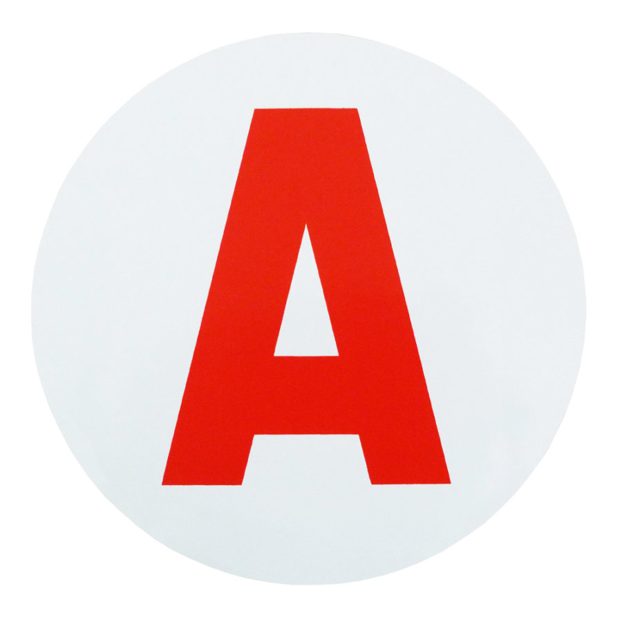 Plaque Magnétique A Pour Conducteur Débutant - Disque Apprenti Voiture B
