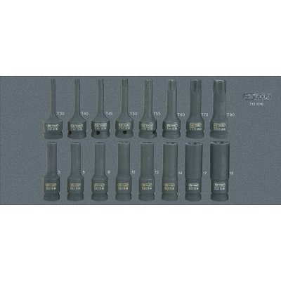 KS TOOLS SCS CHROMEplus 1/2 Module de douilles, Torx percé et XZN
