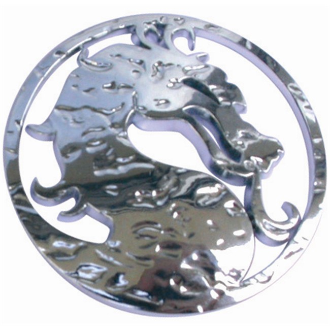 1 Badge Autocollant Chromé Cadox Dragon Mortel