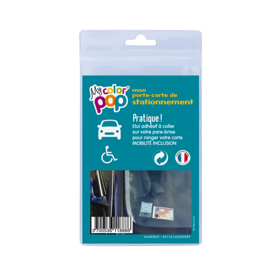 Porte Carte De Stationnement Mobilité Color Pop