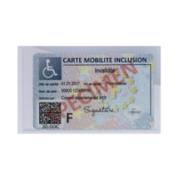 Porte Carte Handicapé Pare Brise (Fabriqué en France) Support Carte VTC /  Taxi / Ticket de Stationnement - Porte Caducée Infirmier Voiture / Macaron  