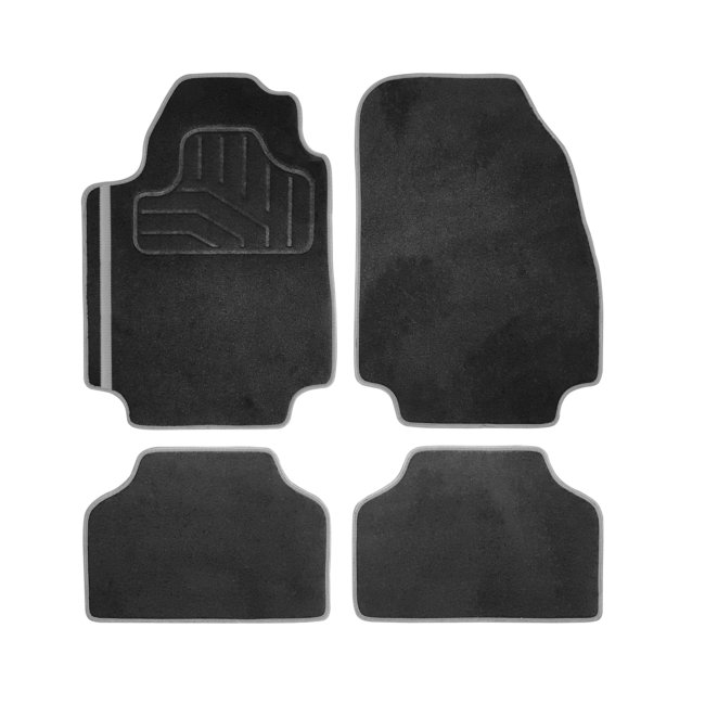 Jeu Complet De Tapis Universels En Moquette Norauto Noir Et Gris