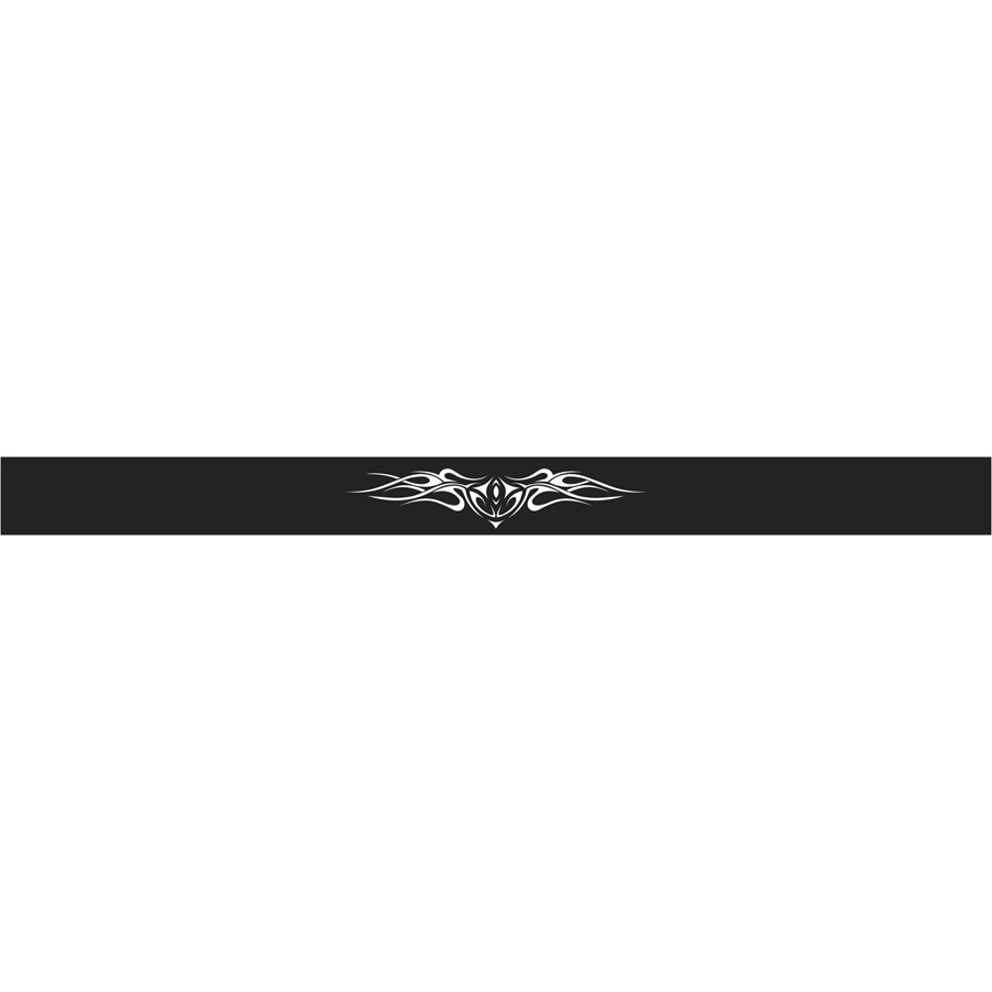 1 Bandeau Autocollant Pare-brise Abysse Opaque Noir