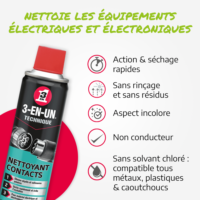 Nettoyant contacts électriques - Aérosol 100ml nets - le Club