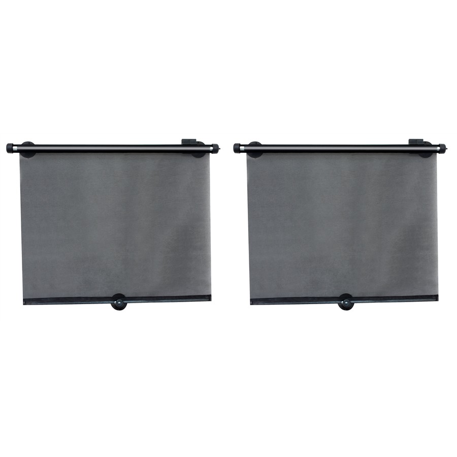 2 Rideaux Latéraux Pare-soleil Enrouleur 60 Cm X 45 Cm