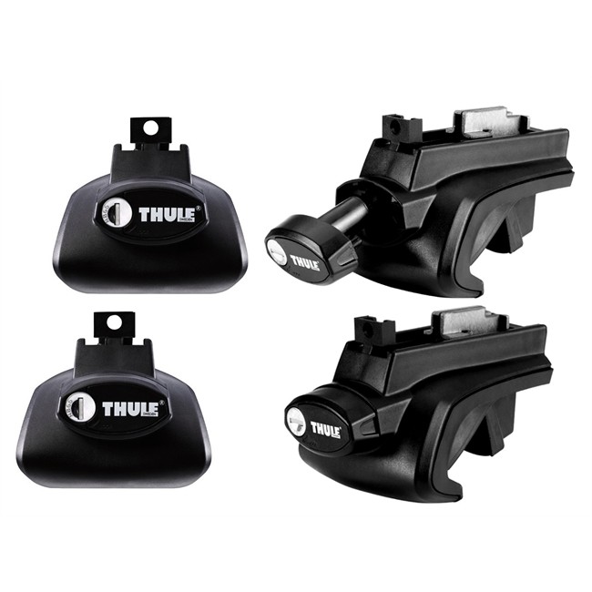 4 Pieds De Fixation Thule Rapid System 757