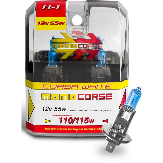 2 Ampoules Momo Corse H1 Blanche