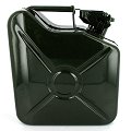 Jerrican carburant en m&eacute;tal vert "US" 5 L