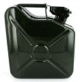 Jerrican carburant en m&eacute;tal vert "US" 10 L