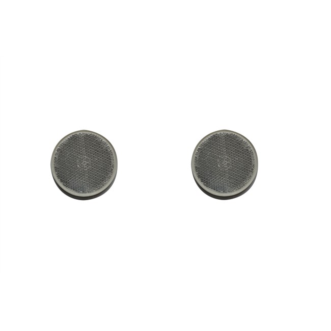 2 Catadioptres Blancs Ronds Adhésifs Norauto