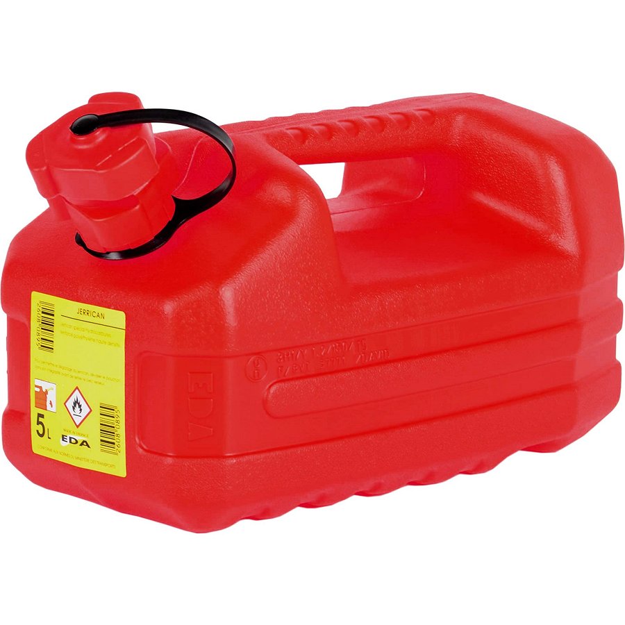 Jerrican Carburant En Polyéthylène Rouge Eda 5 L + Bec Verseur