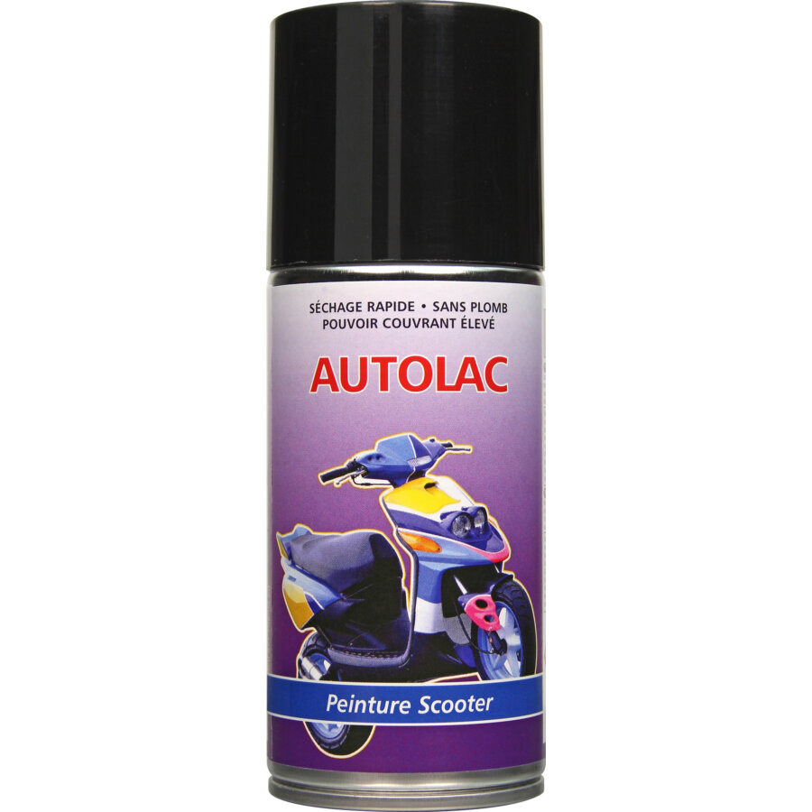 Bombe De Peinture Noir Brillant Auto-k 150 Ml