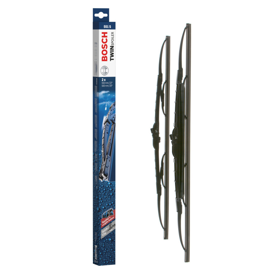 2 Balais D'essuie-glace Bosch Twin Avec Spoiler 551s
