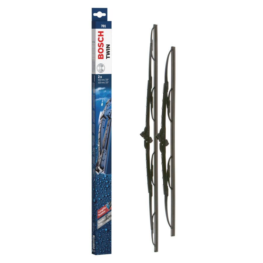 2 Balais D'essuie-glace Bosch Twin 701 650mm/500mm