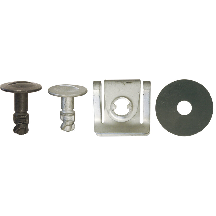 4 Vis 1/4 De Tour Avec 4 Écrous De Verrouillage Pour Carénage Sous Moteur