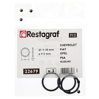 Joint De Bouchon De Vidange 12x18x3mm Restagraf - Compatible Audi Porsche Seat Skoda Volkswagen - Lot De 3