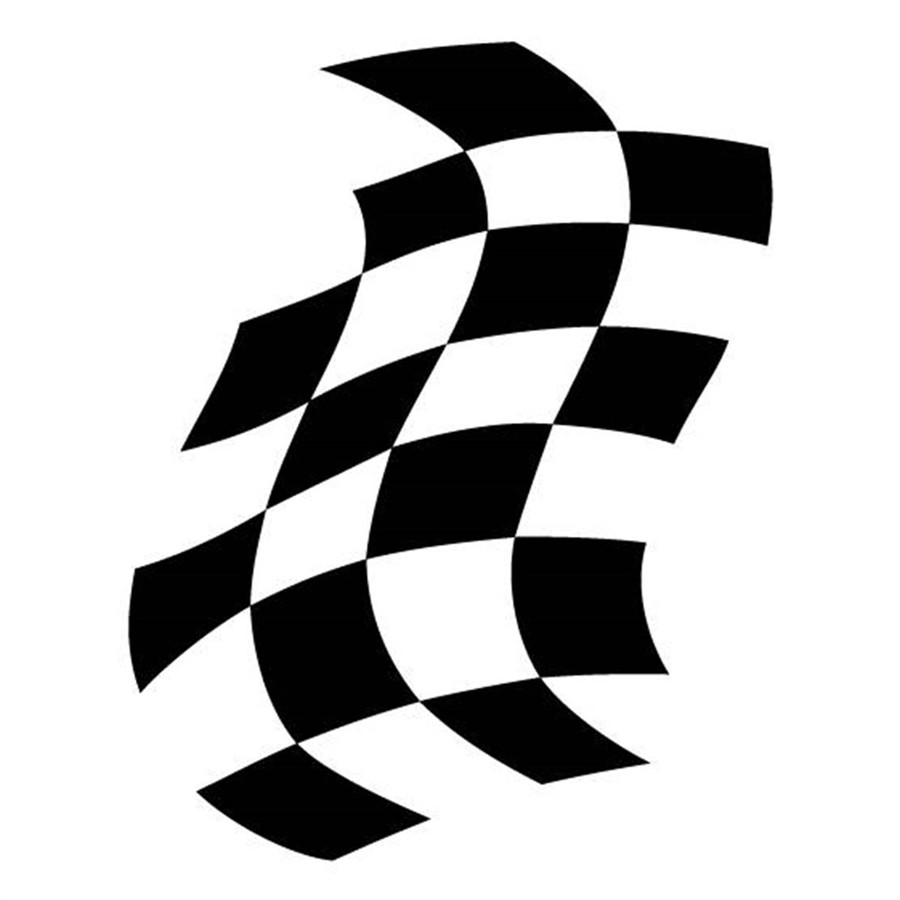 Sticker Damier Noir 145*180mm