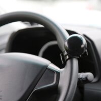 Le noir - Boule de volant électrique pour voiture, 360 °, poignée