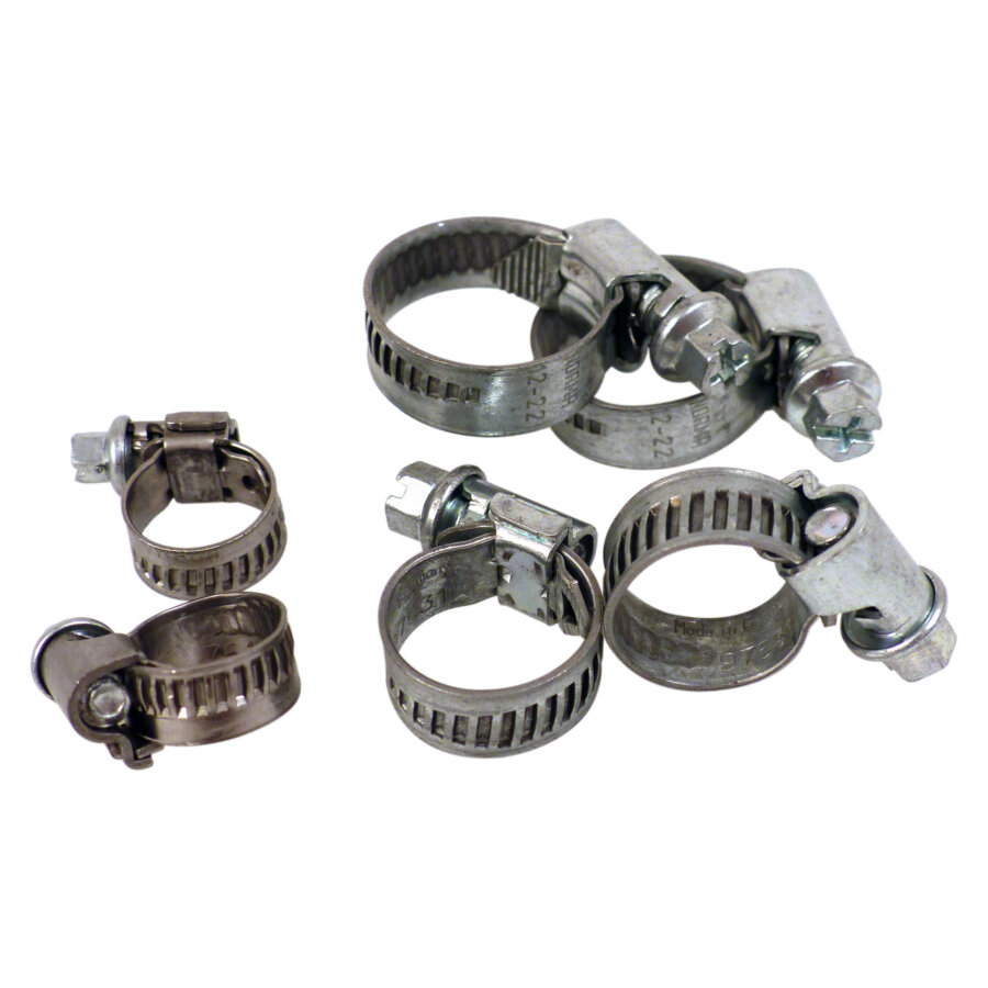 Lot De 6 Colliers De Serrage À Vis De 8 À 22mm