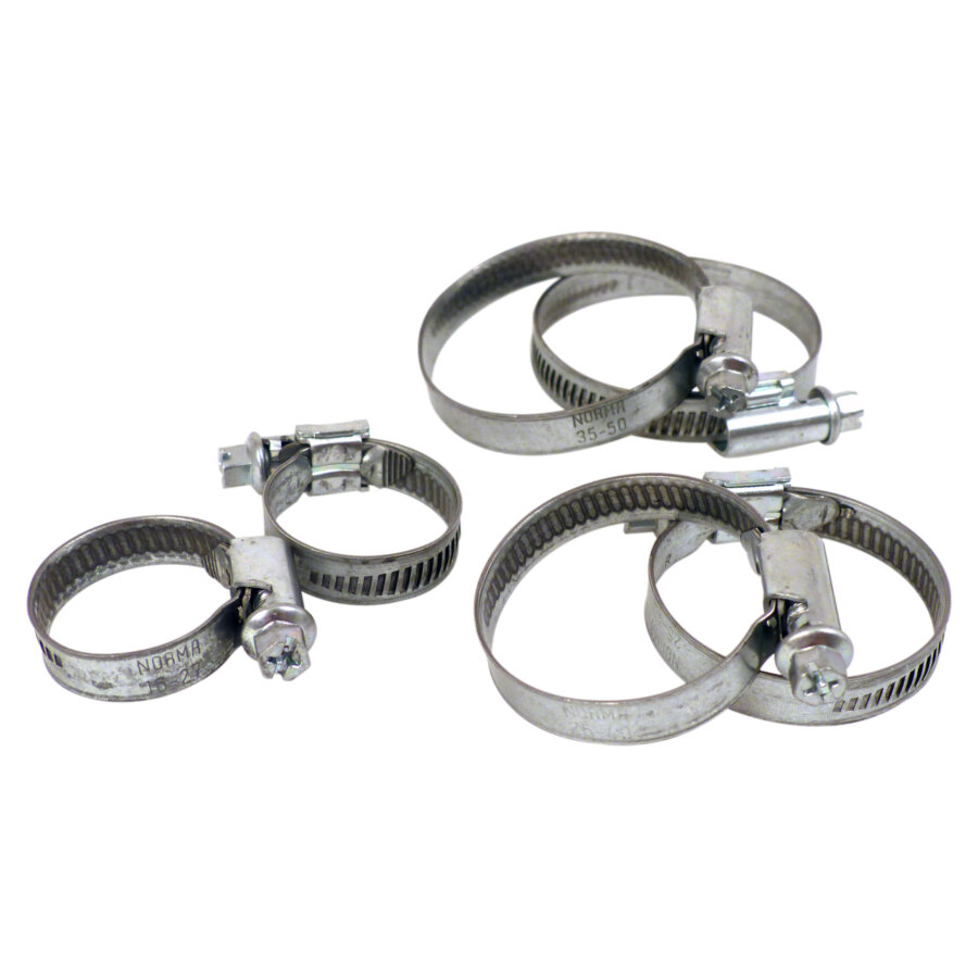 Lot De 6 Colliers De Serrage À Vis De 16 À 50 Mm