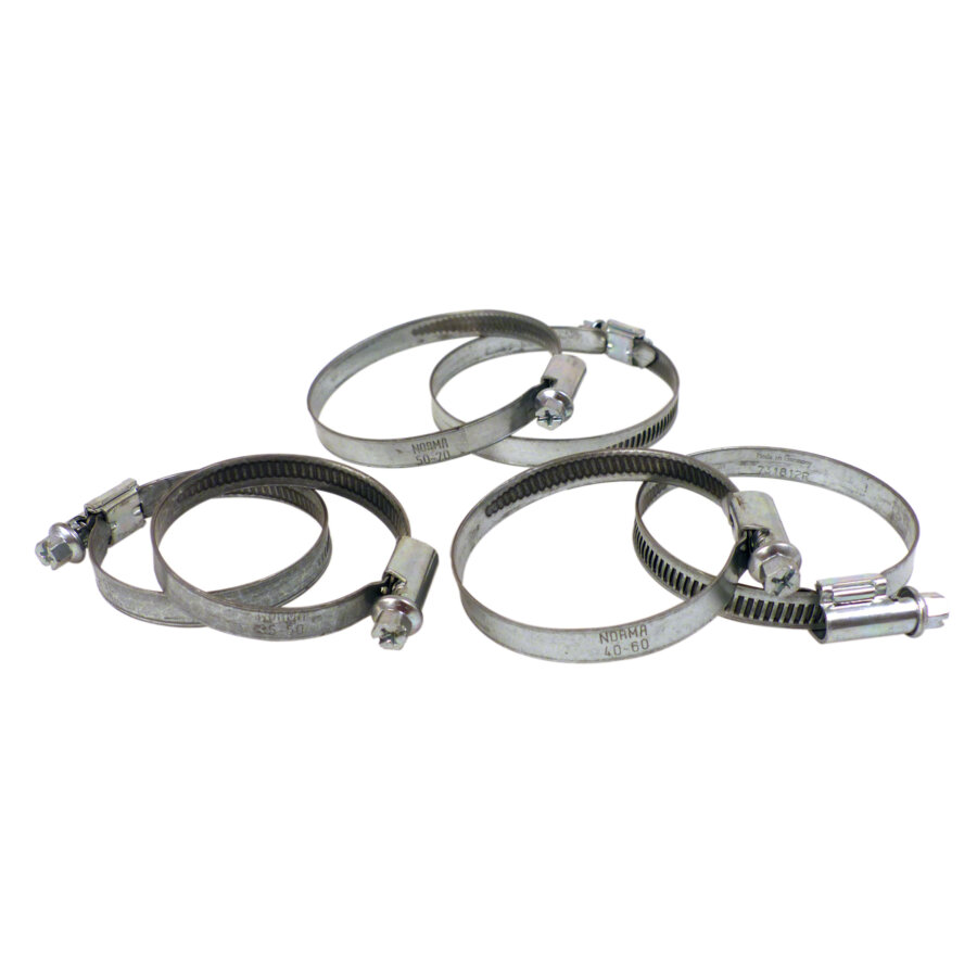 Lot De 6 Colliers De Serrage À Vis De 35 À 70mm