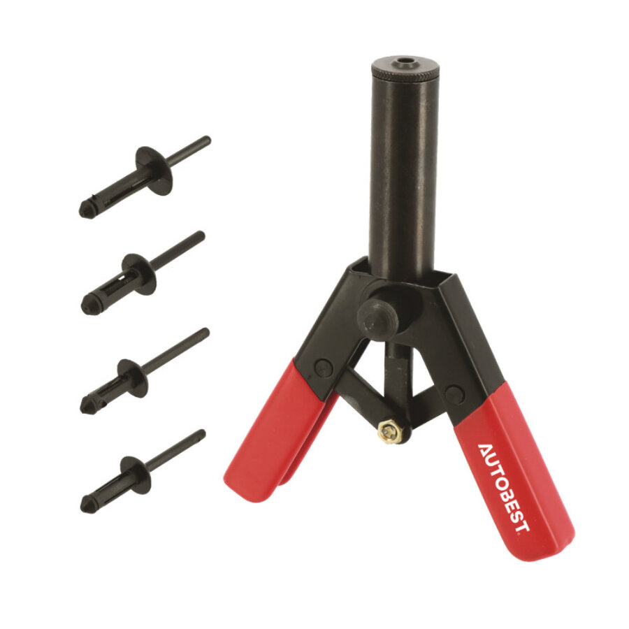 Pince À Riveter Autobest + 40 Rivets Plastiques