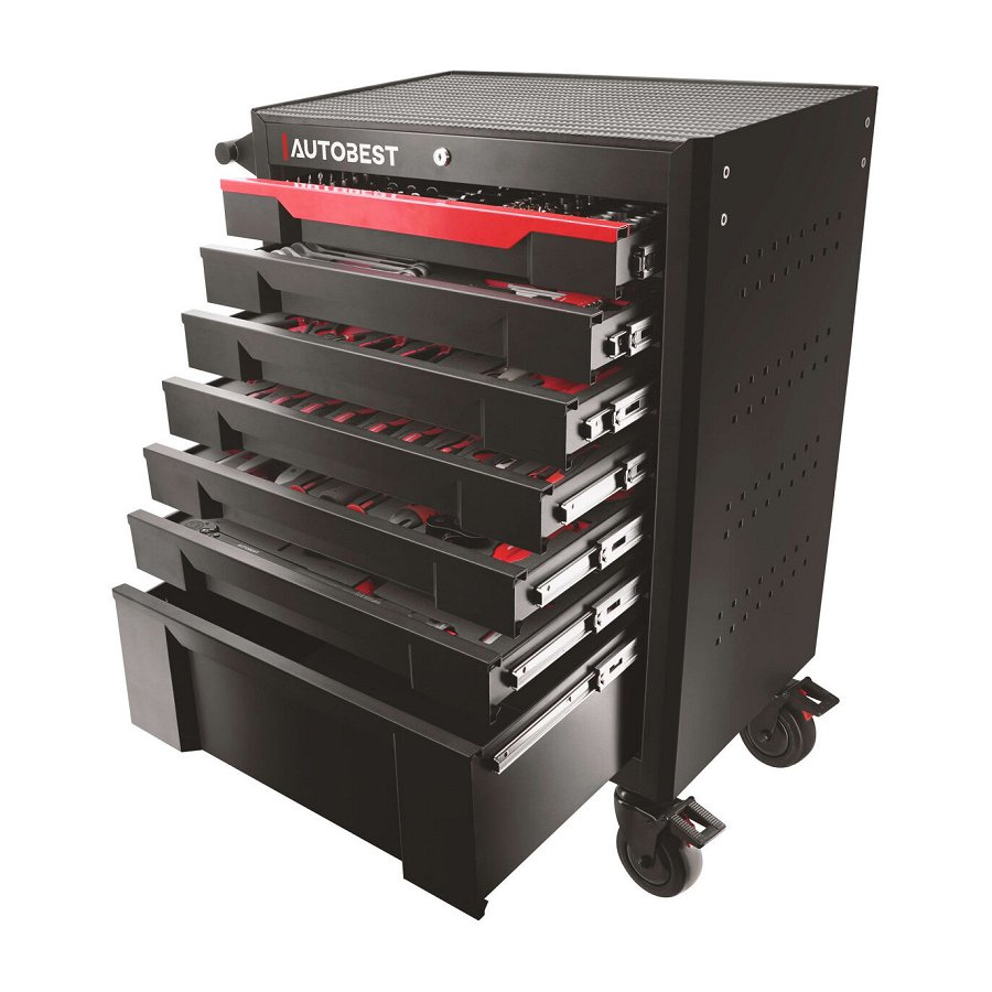 Servante 7 Tiroirs Équipée 328 Outils Autobest