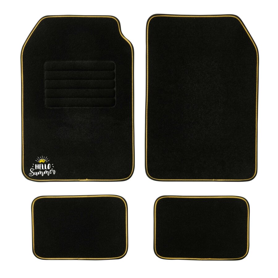 4 Tapis De Sol Universels Dbs Hello Summer Model Noirs