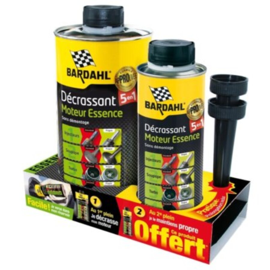 Décrassant 5 En 1 Moteur Essence Bardhal 1 L + 300 Ml Offerts