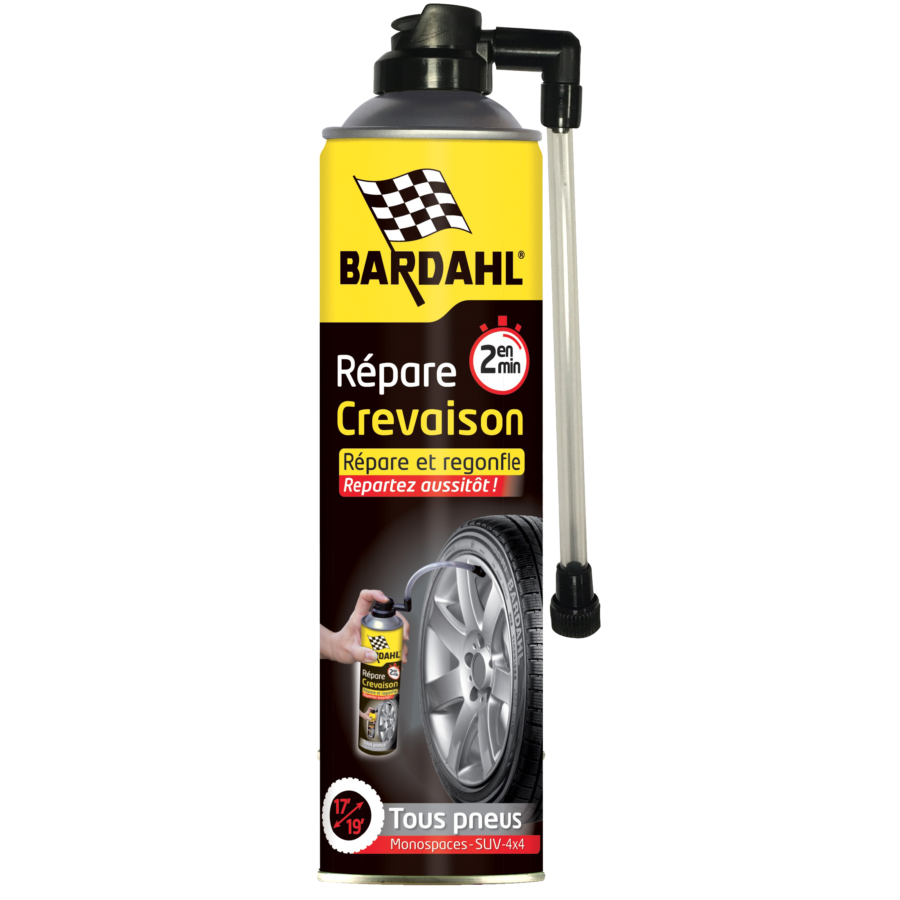 Bardahl Répare Crevaison 600 ml, bombe anti-crevaison voiture 2026