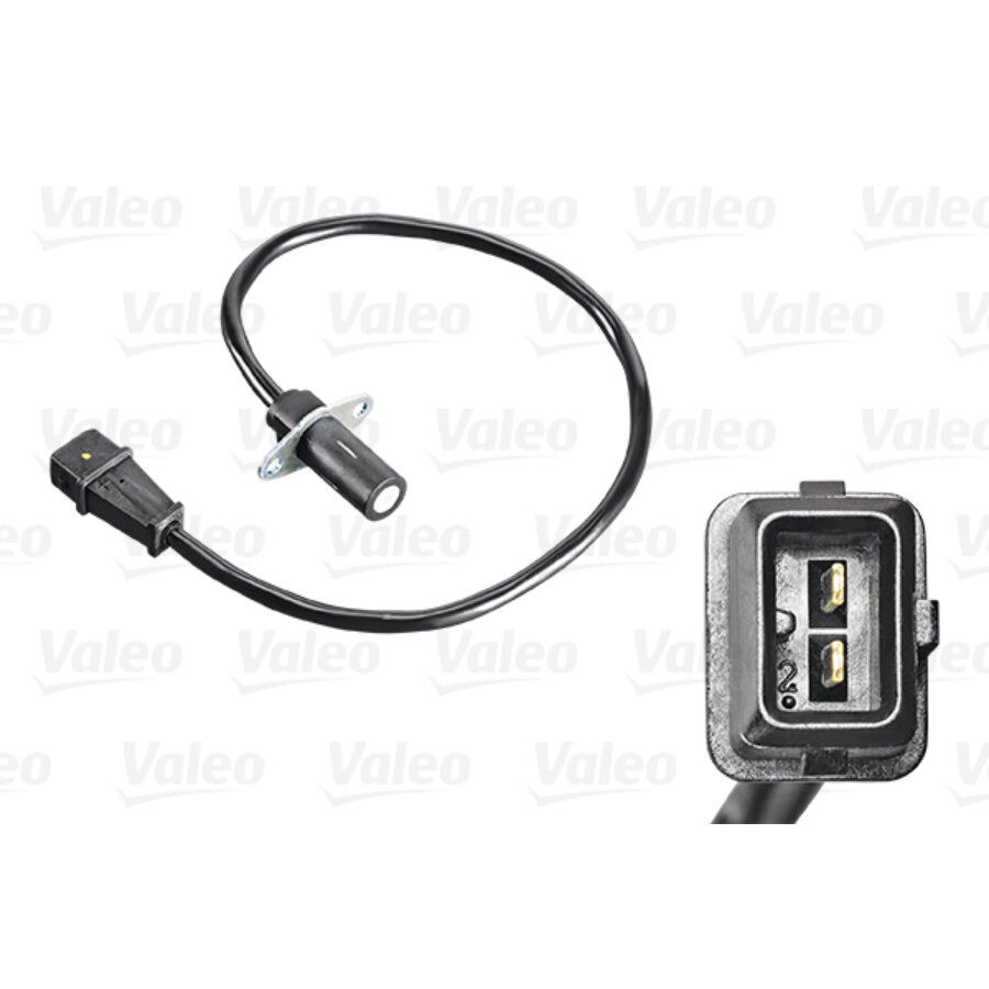 Capteur D'angle Vilebrequin VALEO 254176 - 2 Broches, Inductif, Longueur 30 Mm - Compatible Fiat Ducato, Peugeot, Citroën