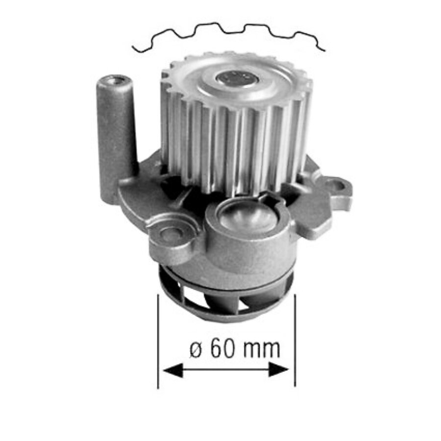 Pompe à Eau VALEO 506019 - Compatible Renault, Opel, Volvo Et Autres - Pièce Auto Qualité Origine