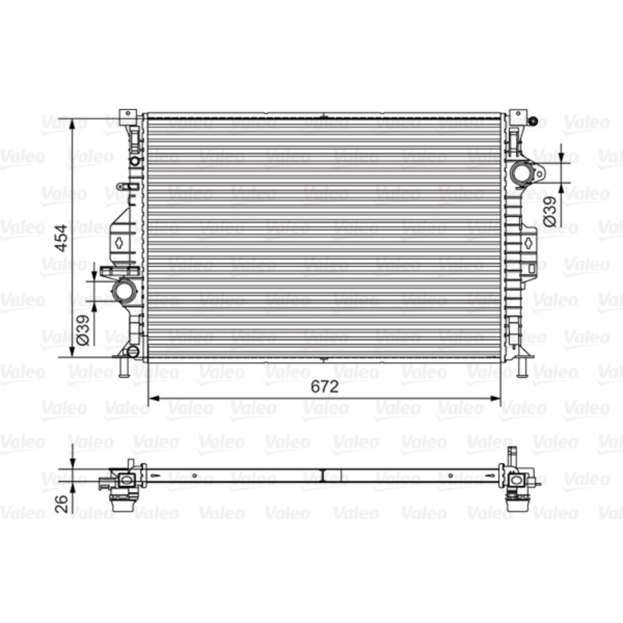 Radiateur Moteur Valeo 701536 - Refroidissement Performant - Compatibilité Véhicule à Vérifier