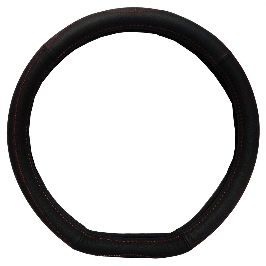 Couvre Volant Méplat Customagic En Cuir Noir