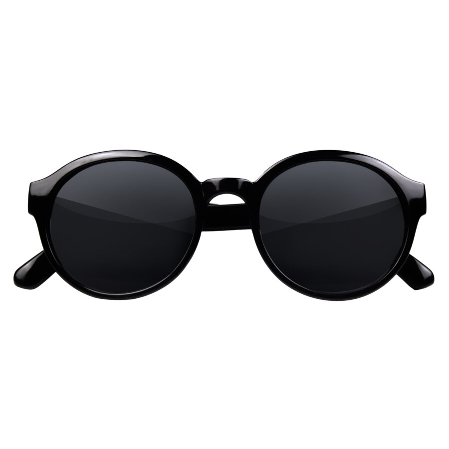 2 Pièces Lunettes Rondes Sorcier Sans Lentilles - Noires Halloween Cadre en Plastique - Accessoire Fête Déguisement Costume École Cosplay, Grande Taille