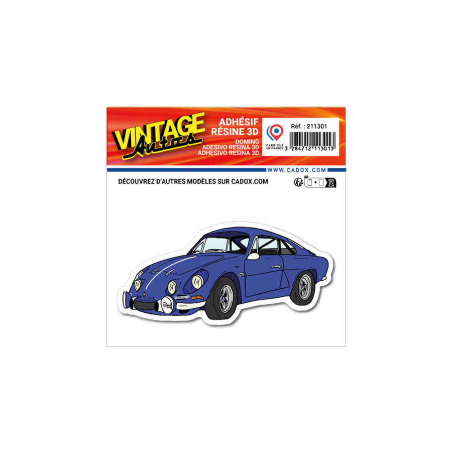 Adhésif Résine Alpine Berlinette A110 Bleu