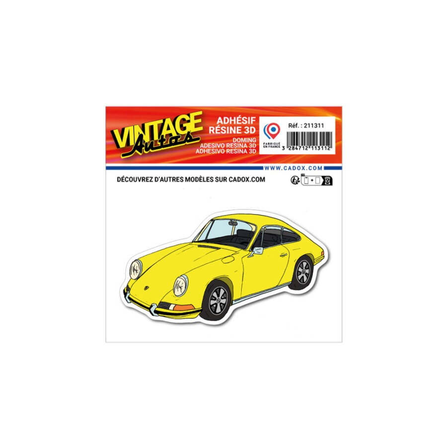 Adhésif Résine Porsche 911 Jaune