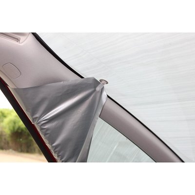Aoreun Couverture Pare-Brise Voiture, Bache Pare Brise 8 Magnétique Protection Couverture Repliable, Universelle Pour Plupart Des Véhicules Anti Givre Et Neige, UV, Poussière, Pluie - 186 X 120cm