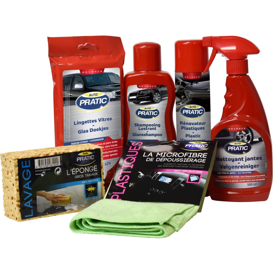 Kit nettoyage voiture : pack et kit de lavage pour auto