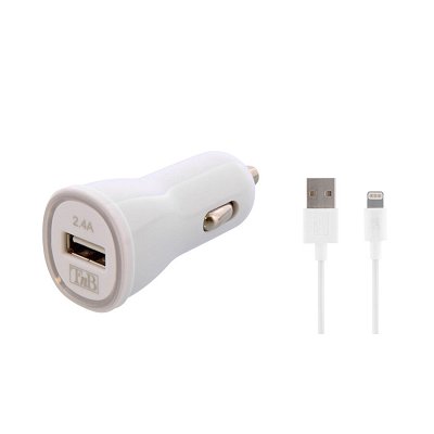 Chargeur Allume-cigare 2 Ports USB 1A - Pour MP3, IPhone, IPod, Samsung, Etc.