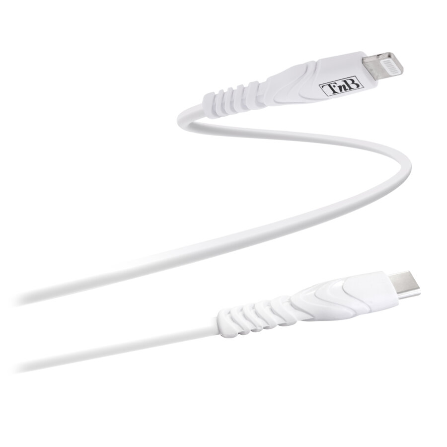 Câble Lightning/USB-C 2 m blanc renforcé TNB - Norauto