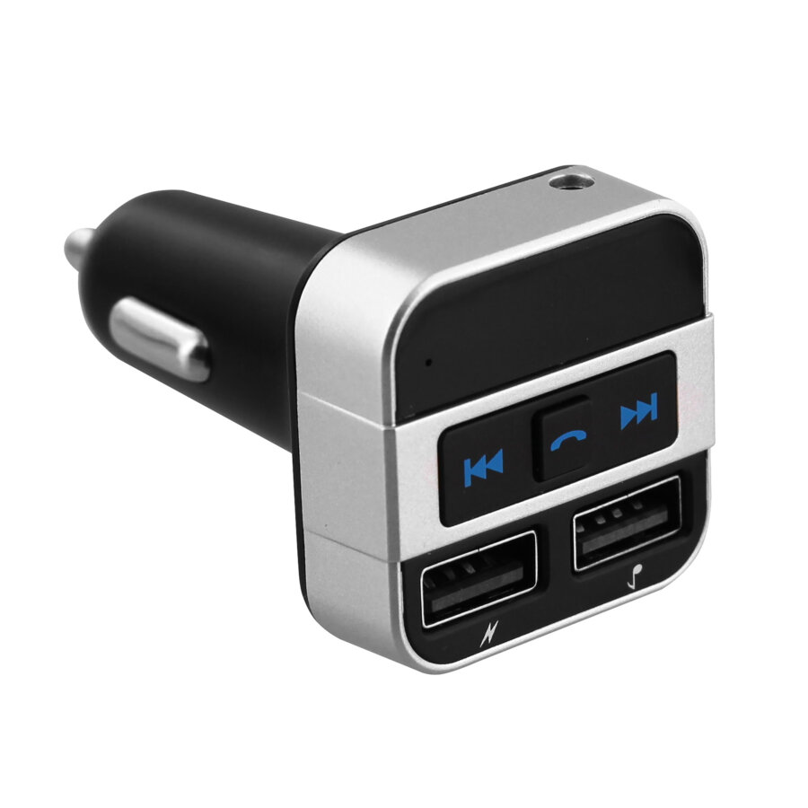 Transmetteur FM Bluetooth Eaxus Pour Voiture - Convertisseur Audio Pour Autoradio, Avec USB, MicroSD, AUX, Kit Mains Libres