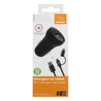 Chargeur allume-cigare avec câble USB-C TNB - Norauto