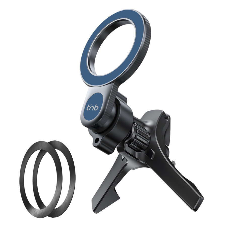 Support Téléphone Magnétique Bleu Tnb Pour Grille D'aération